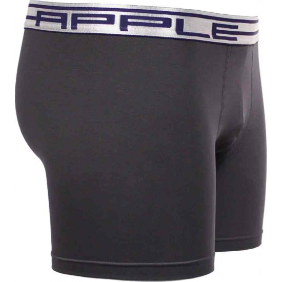 533.Apple Boxer 3 τεμάχια 0113965 X3 μαύρο-ανθρακί-μπλε