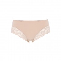 SLIP cotonella midi μπεζ