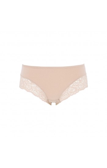 SLIP cotonella midi μπεζ