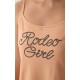 Rodeo Girl Γυναικεία Αμάνικη Μπριτέλα Νυχτικιά Minerva
