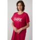 Μονόχρωμο Γυναικείο Boyfriend T-shirt Dress με Τύπωμα Minerva