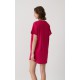 Μονόχρωμο Γυναικείο Boyfriend T-shirt Dress με Τύπωμα Minerva