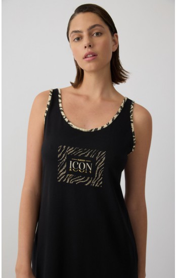 Zebra TENCEL™ Γυναικεία Αμάνικη Μπριτέλα Νυχτικιά Minerva 