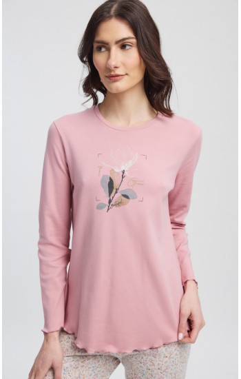 Tiny Floral Interlock Γυναικεία Πυτζάμα MINERVA