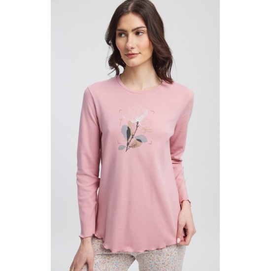 Tiny Floral Interlock Γυναικεία Πυτζάμα MINERVA