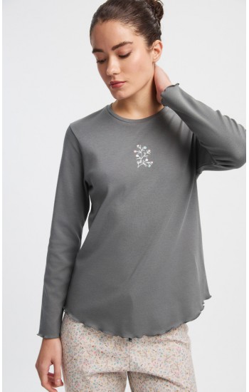 Tiny Floral Interlock Γυναικεία Πυτζάμα MINERVA