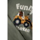 Funny Worker Μακρυμάνικη Interlock Βρεφική Πυτζάμα Minerva