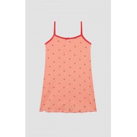 Cherries Pointelle Αμάνικη Μπριτέλα Παιδική Νυχτικιά Minerva 