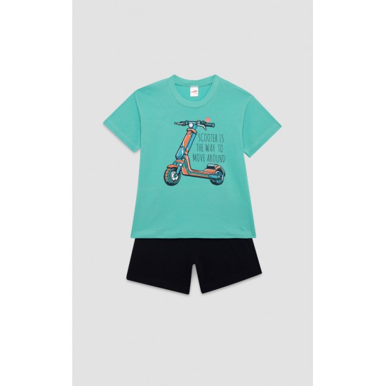 Scooter Moves Κοντομάνικη Παιδική Πυτζάμα Minerva αγορι