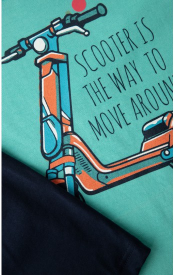 Scooter Moves Κοντομάνικη Παιδική Πυτζάμα Minerva αγορι 