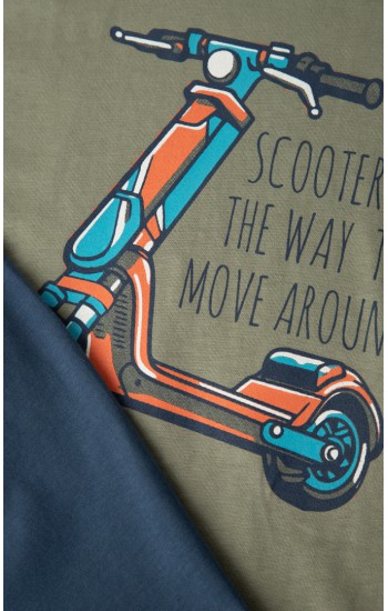 Scooter Moves Κοντομάνικη Παιδική Πυτζάμα Minerva αγορι 