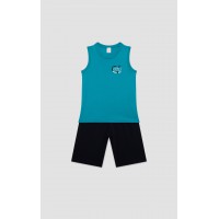 Surf Vibes Aμάνικη Παιδική Πυτζάμα Minerva 