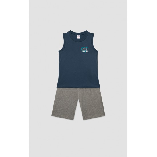 Surf Vibes Aμάνικη Παιδική Πυτζάμα Minerva