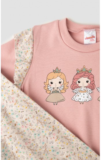 Fairies Interlock Βρεφική Πυτζάμα Minerva για κορίτσι