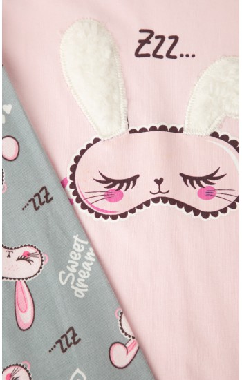Rabbits Παιδική Πυτζάμα Minerva για κορίτσι