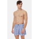 775.Boxer Short Popline MINERVA καρώ 2 τεμάχια