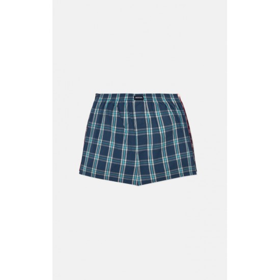 785.Boxer Short Popline MINERVA καρώ 2 τεμάχια