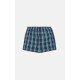 779.Boxer Short Popline MINERVA καρώ 2 τεμάχια