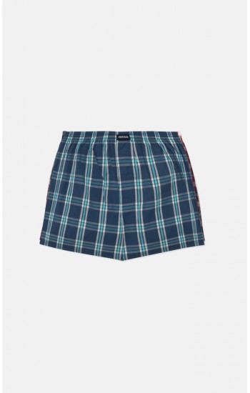 783.Boxer Short Popline MINERVA καρώ 2 τεμάχια