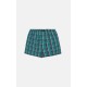 779.Boxer Short Popline MINERVA καρώ 2 τεμάχια