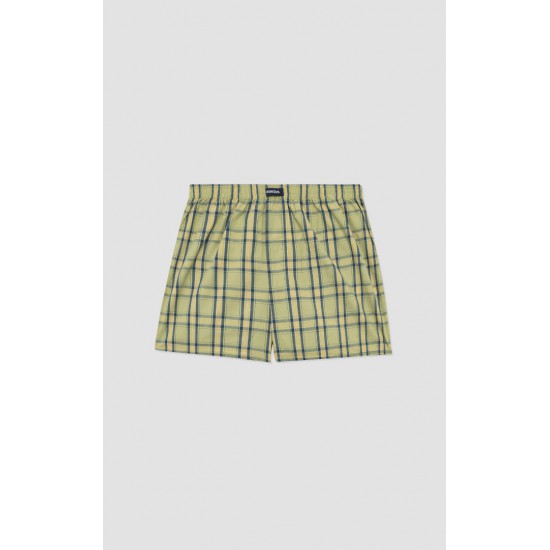 786.Boxer Short Popline MINERVA καρώ 2 τεμάχια