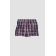 786.Boxer Short Popline MINERVA καρώ 2 τεμάχια