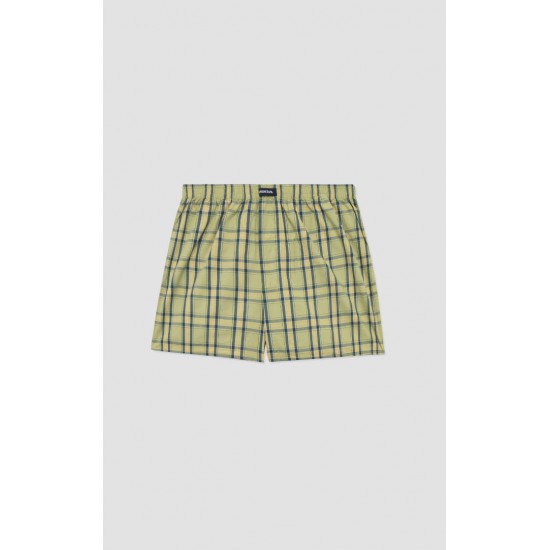 786.Boxer Short Popline MINERVA καρώ 2 τεμάχια