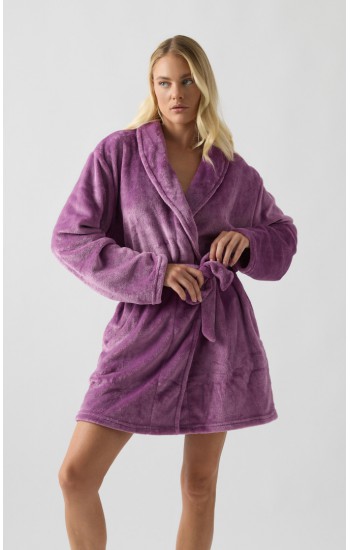 Fleece Γυναικεία Ρόμπα Minerva