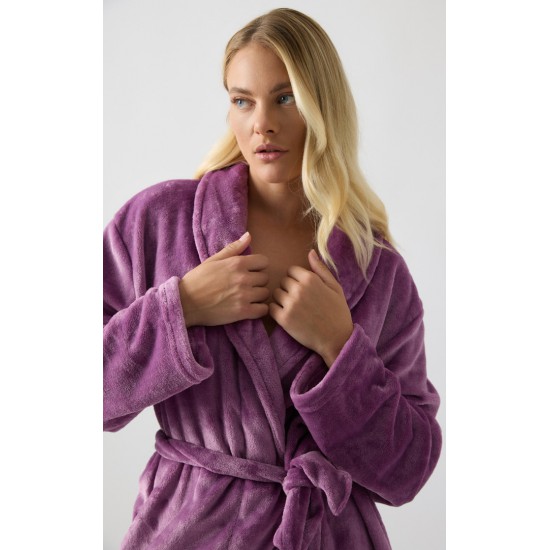 Fleece Γυναικεία Ρόμπα Minerva