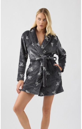 Bows Fleece Γυναικεία Ρόμπα Minerva