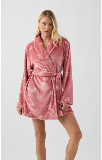Bows Fleece Γυναικεία Ρόμπα Minerva