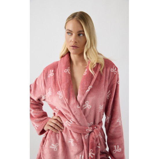 Bows Fleece Γυναικεία Ρόμπα Minerva