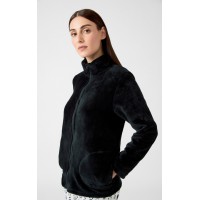 Μονόχρωμο Fleece Γυναικείο Μπουφάν Minerva