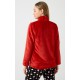 Μονόχρωμο Fleece Γυναικείο Μπουφάν Minerva