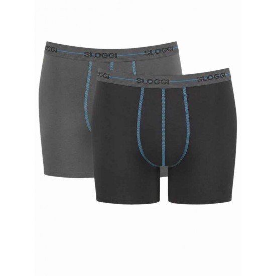 313.BOXER SLOGGI MEN START SHORT M003 2 τεμμάχια