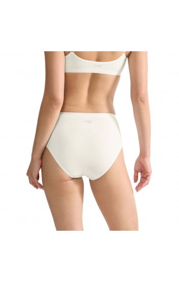 441.SLIP SLOGGI GO DAILY COTTON MIDI εκρού