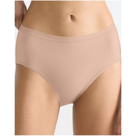 441.SLIP SLOGGI GO DAILY COTTON MIDI μπεζ