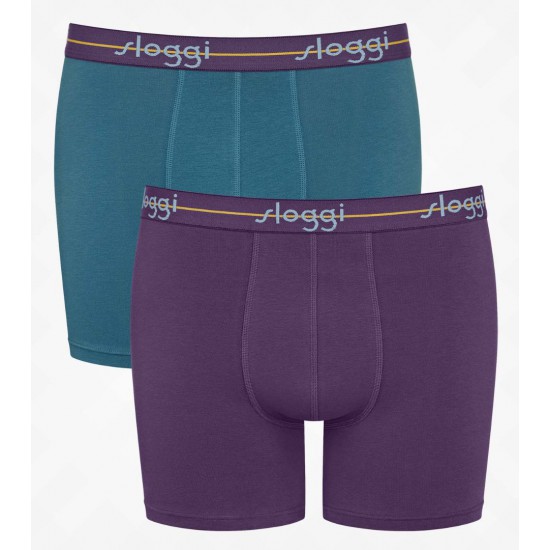 312.BOXER SLOGGI MEN START SHORT M025 2 τεμμάχια