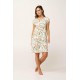 Micromodal Νυχτικό με Botanical Print Vamp