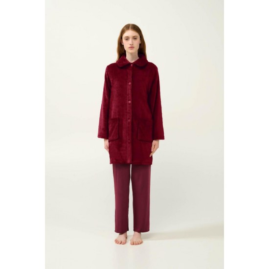Γυναικεία Κουμπωτή Fleece Ρόμπα VAMP