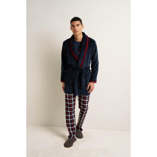 Ανδρική Σταυρωτή Fleece Ρόμπα Vamp