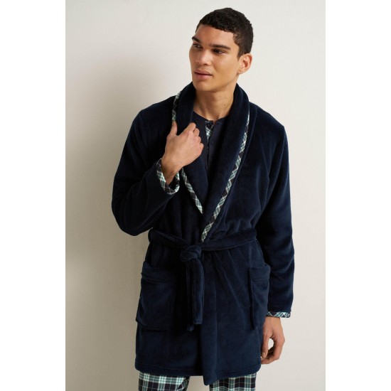 Ανδρική Fleece Σταυρωτή Ρόμπα Vamp