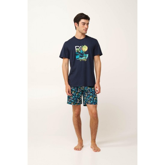 Ανδρική Βαμβακερή Tropical Πυτζάμα Vamp
