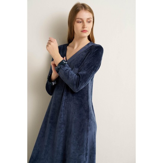 Lounge Velvet Μακρύ Φόρεμα Vamp