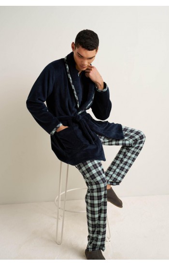 Ανδρική Fleece Σταυρωτή Ρόμπα Vamp