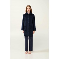 Γυναικεία Κουμπωτή Fleece Ρόμπα VAMP