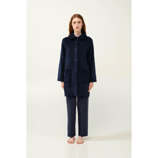 Γυναικεία Κουμπωτή Fleece Ρόμπα VAMP