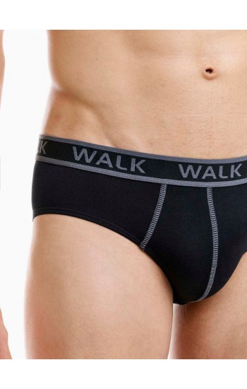 610.Βαμβακερό σλιπ με εξωτερικές ραφές (2 τμχ.) walk