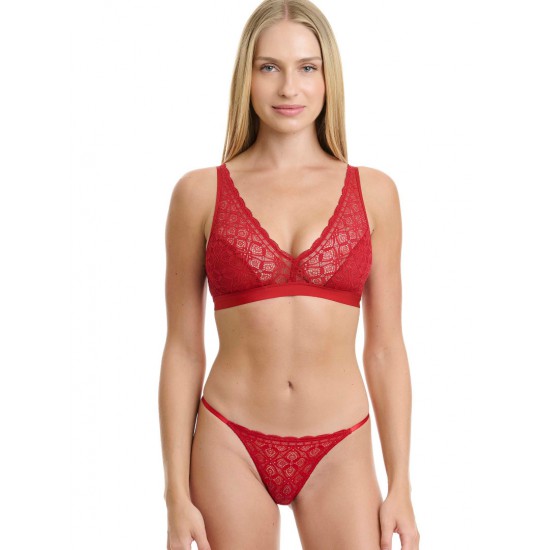 Τριγωνικό bralette από δαντέλα